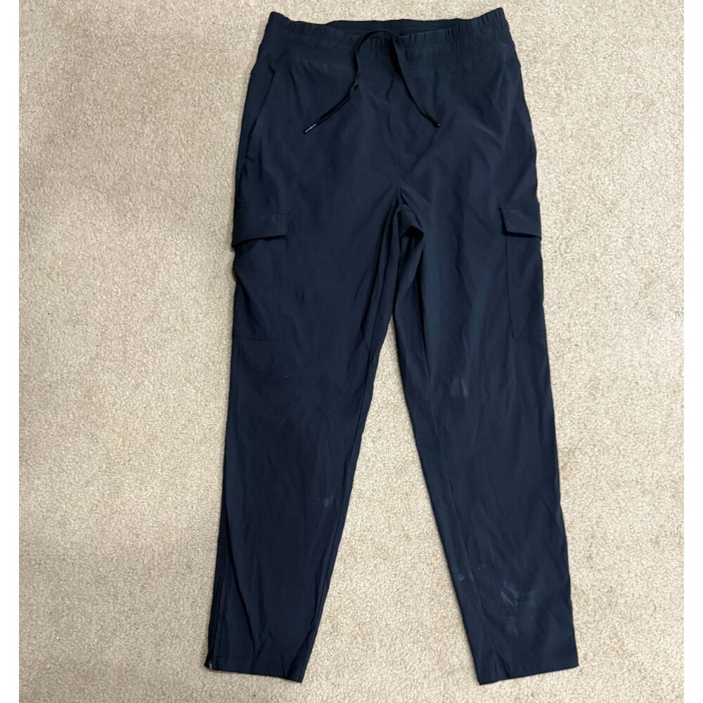 Mondetta Outdoor Project Men's Black Cargo Pants Drawstring Zip Ankles Size M